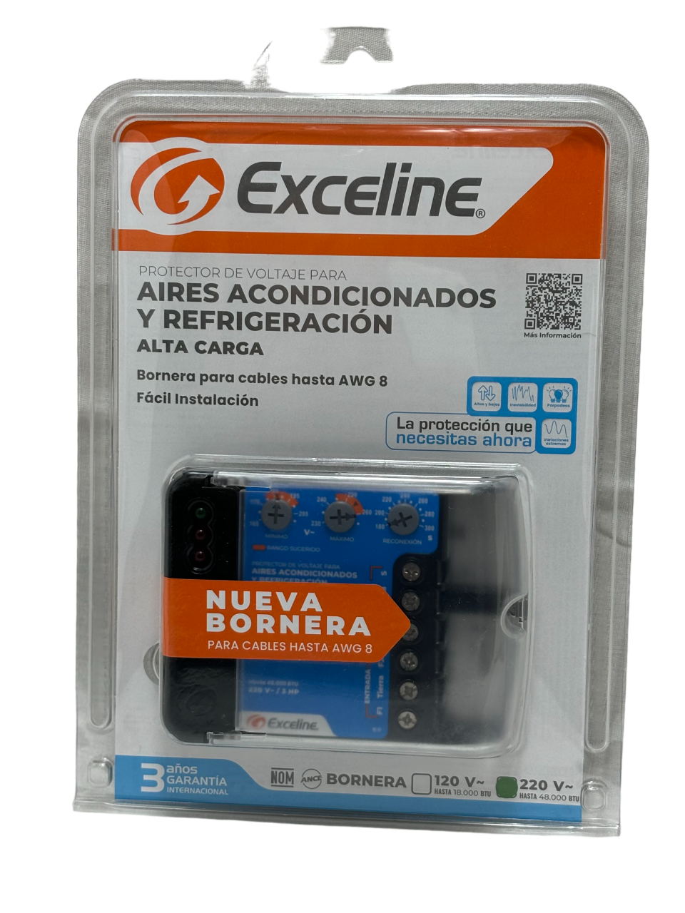 Protector de Voltaje para Aires Acondicionados y Refrigeración de Alta Carga